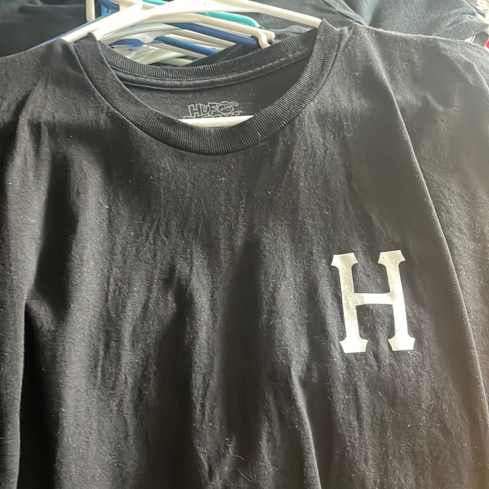 Black huf popeye t shirt size large
